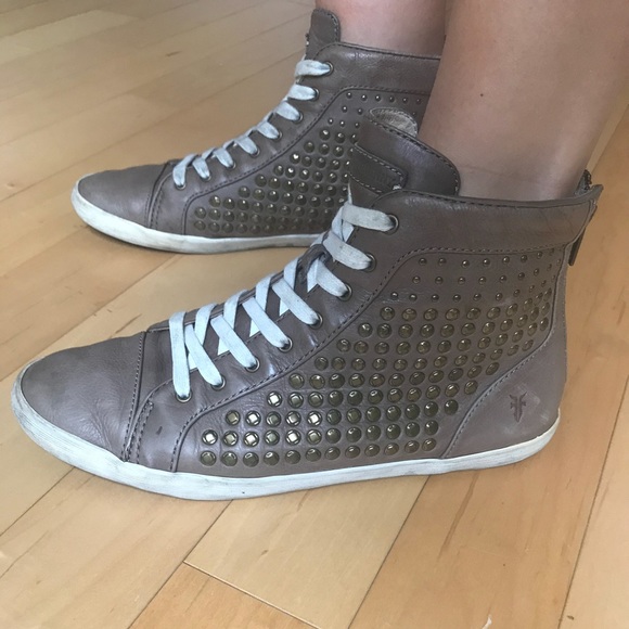 frye studded sneakers